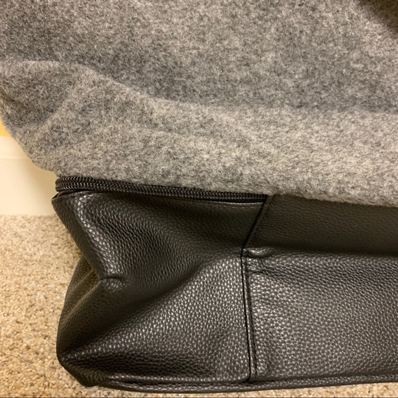 Black and Gray Large Tote Bag - Picture 8 of 8